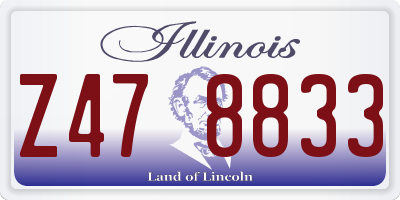 IL license plate Z478833