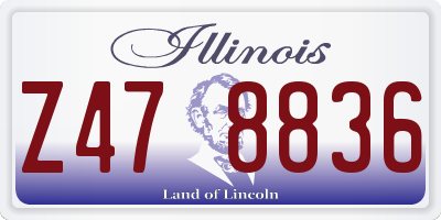 IL license plate Z478836
