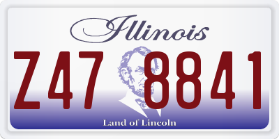 IL license plate Z478841