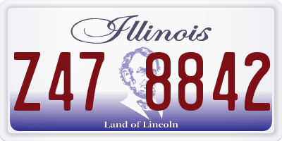 IL license plate Z478842