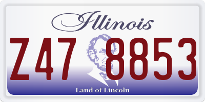 IL license plate Z478853