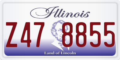 IL license plate Z478855