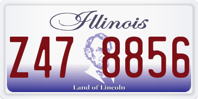 IL license plate Z478856