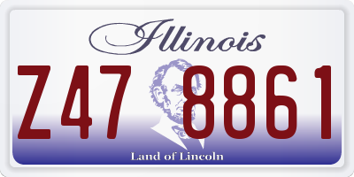 IL license plate Z478861