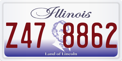 IL license plate Z478862