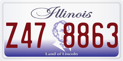 IL license plate Z478863