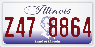 IL license plate Z478864