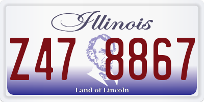 IL license plate Z478867