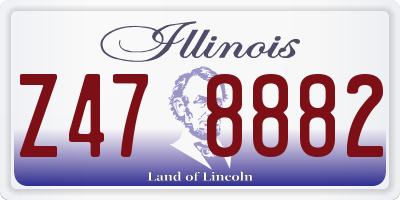 IL license plate Z478882
