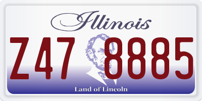IL license plate Z478885