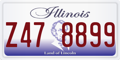 IL license plate Z478899