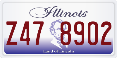 IL license plate Z478902