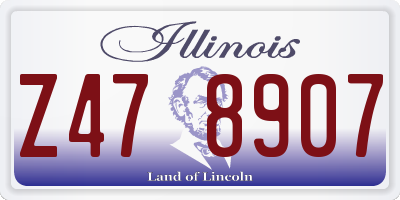 IL license plate Z478907