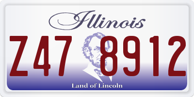 IL license plate Z478912