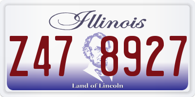 IL license plate Z478927