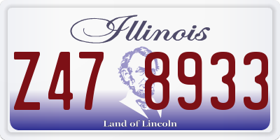 IL license plate Z478933