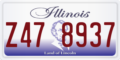 IL license plate Z478937