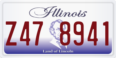 IL license plate Z478941