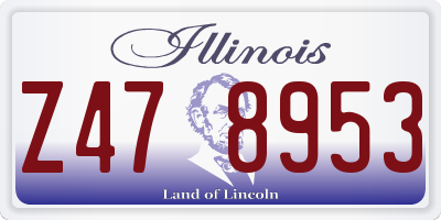 IL license plate Z478953