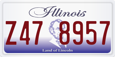 IL license plate Z478957