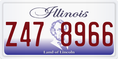 IL license plate Z478966