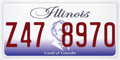 IL license plate Z478970