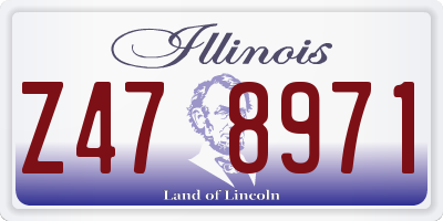 IL license plate Z478971