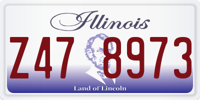 IL license plate Z478973