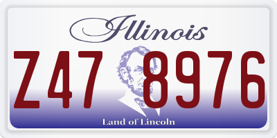 IL license plate Z478976