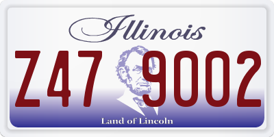 IL license plate Z479002