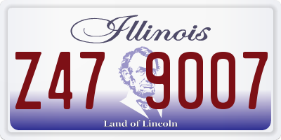 IL license plate Z479007