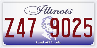 IL license plate Z479025