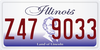 IL license plate Z479033