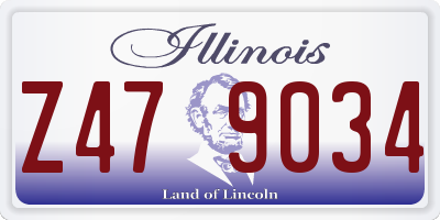 IL license plate Z479034
