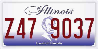 IL license plate Z479037