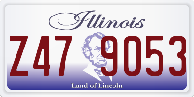 IL license plate Z479053