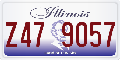 IL license plate Z479057