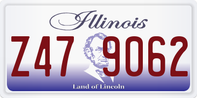 IL license plate Z479062