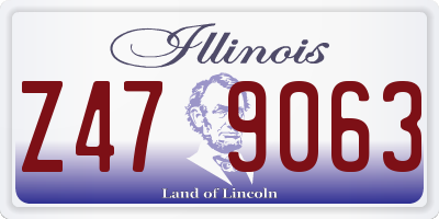 IL license plate Z479063
