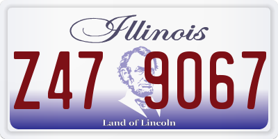 IL license plate Z479067
