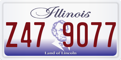 IL license plate Z479077