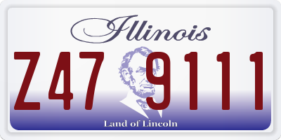 IL license plate Z479111