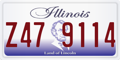 IL license plate Z479114