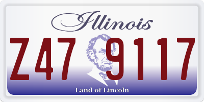 IL license plate Z479117