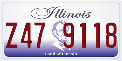 IL license plate Z479118