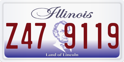 IL license plate Z479119