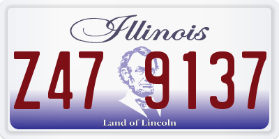 IL license plate Z479137