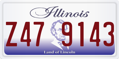 IL license plate Z479143