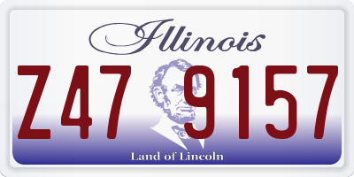 IL license plate Z479157