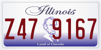 IL license plate Z479167